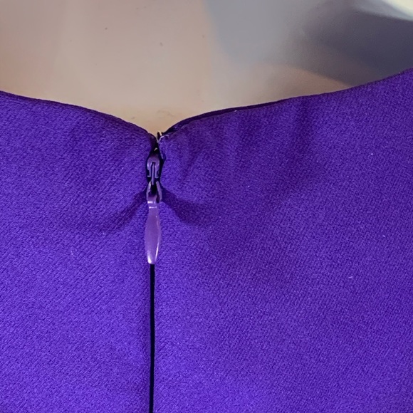 🎉HP🎉 Tahari Arthur S Levine Dress Size 4P Purple - Picture 5 of 7